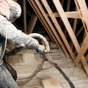 spray foam insulation upgrades in attic